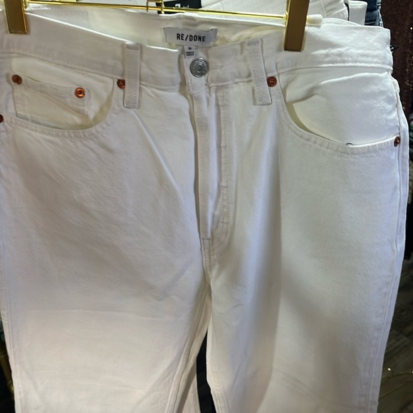 Re/Done Pants - Size 30 Re/Done White Jeans